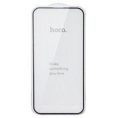 Защитное стекло 2.5D на весь экран 0,33 мм HD HOCO G5 для iPhone 15 Pro Max (6.7) (Черная рамка)