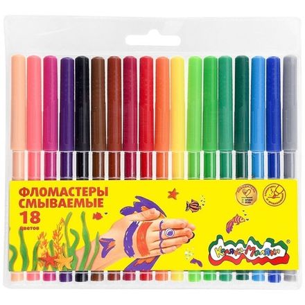 Фломастеры 18 цветов Каляка-Маляка