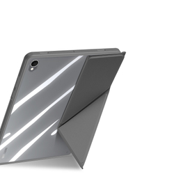 Чехол книжка серого цвета для планшета Samsung Galaxy Tab S11, серия Magi Series Case от Dux Ducis