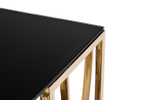 13RXC3102-GOLD Консоль стекло черн./золото 120*40*78см