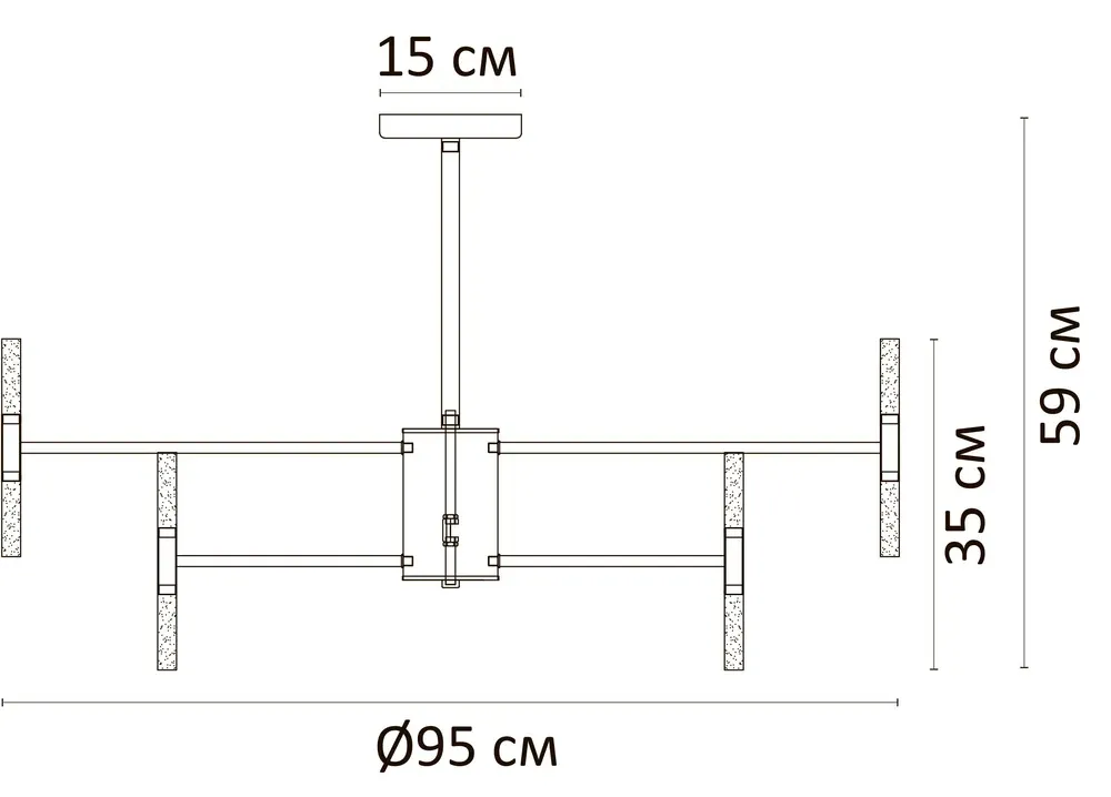 Люстра на штанге Arte Lamp Ramona