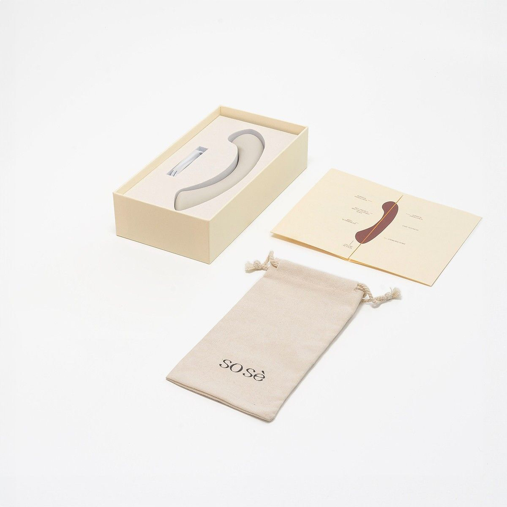 Серый вибростимулятор точки G Mirage - 17,8 см.