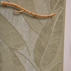 Комод Арт Колор leaves Классик Голд с 2 полками Зеленая олива