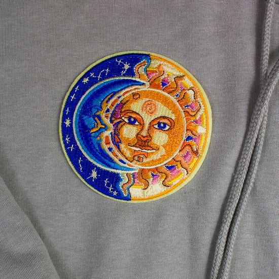 Нашивка на рюкзак и на одежду. Sun and Moon