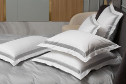 Наволочки 2шт 70х70 German Grass Alpine Ash Grey Allure с широким кантом