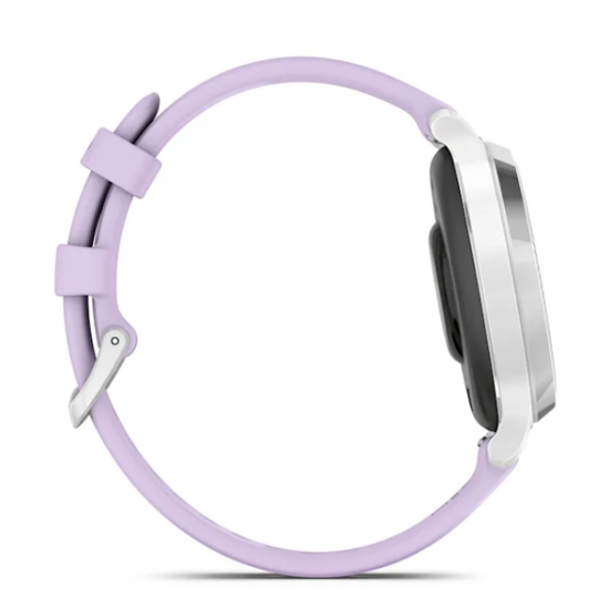 Умные часы Garmin Lily 2 Active серебряного цвета с фиолетовым ремешком