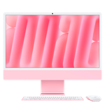 24-inch iMac with Retina 4.5K display: Apple M4 chip with 8‑core CPU and 8‑core GPU, 16GB, 256GB SSD - Pink,Model A3247