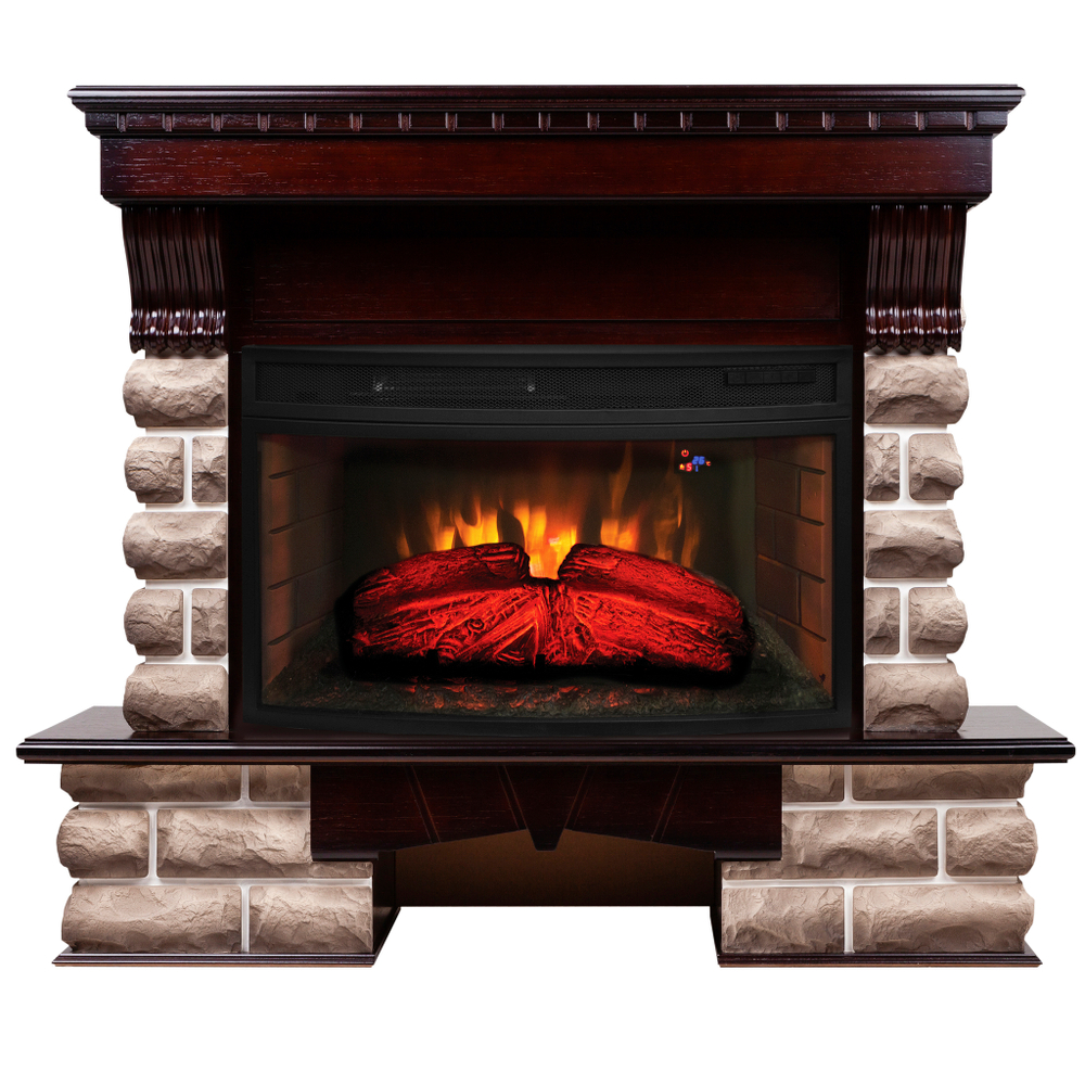 Каминокомплект Real Flame Kansas 33/33W AO с очагом Firespace 33W