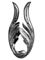 Кованое изделие Лист 170х80 (2мм), вес: 0.238 кг.