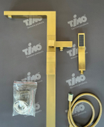 Смеситель напольный для ванны с душем Timo Selene 2210/17Y-CR золото матовое