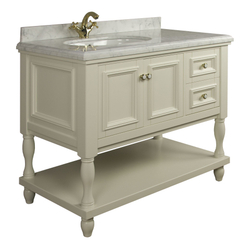 Тумба EDEN 105 арт. TS-8003-CL Левая Ивори с золотом