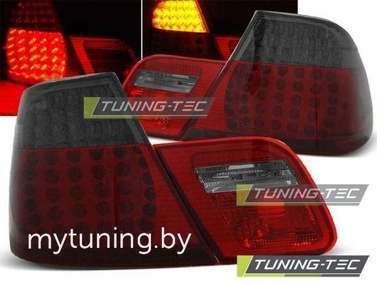 Задние фонари Bmw 3 E46 red smoke led