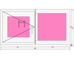 Пластиковое окно 550 х 1100 ТермА Эко + Москитная сетка