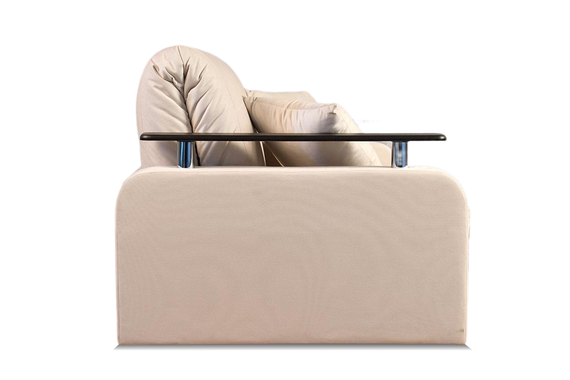 Диван Денвер 1,4 - Velutto 17 бежевый/  коричневая накладка