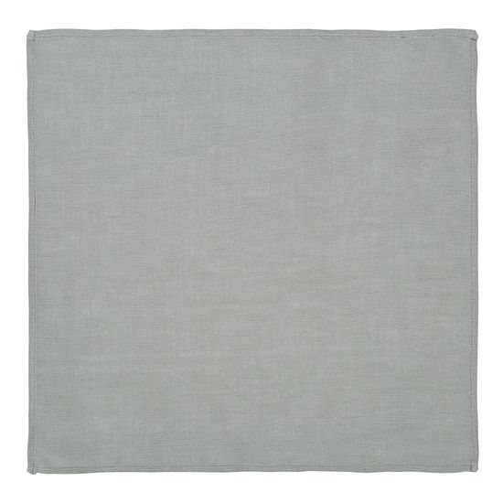 Салфетка сервировочная из стираного льна серого цвета из коллекции essential, 45х45 см