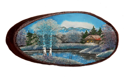 Срез дерева " Лето" см 47-43 см