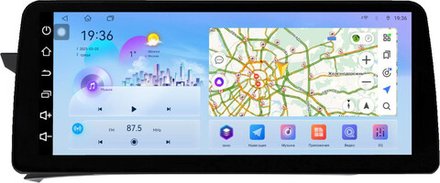 Магнитола Mercedes Benz С W204 2011-2014 NTG 4.5 (рамка LUX) - FarCar монитор 12.3" 2K QLED на Android 14, TS10, CarPlay, 4G SIM-слот