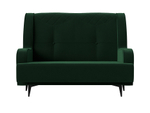 Диван прямой Неаполь 2-х местный, Зеленый, Велюр, 113164