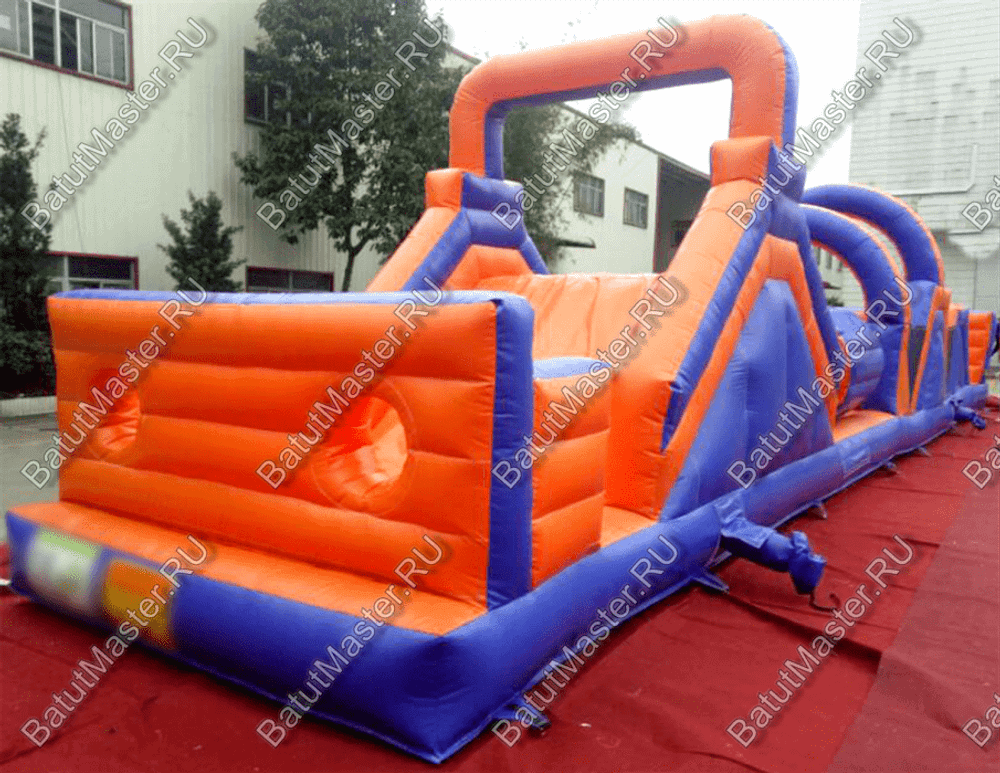 Надувная полоса препятствий "Веселый забег" 15*3*4 м