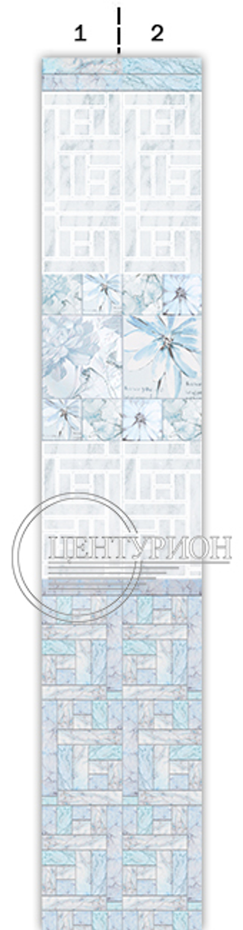 Панель ПВХ фотопечать Зимний цвет 2700х250 мм