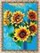 Подсолнухи  - картина из пайеток, CME013