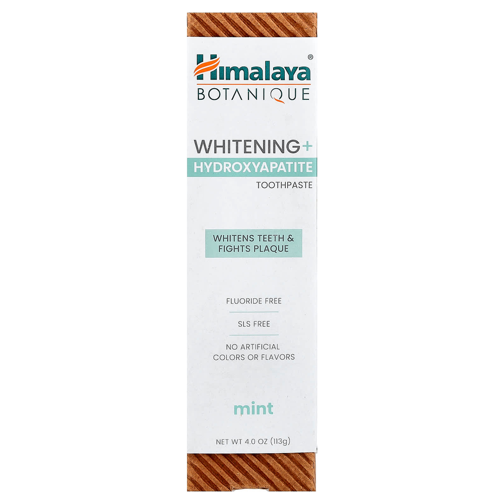 Himalaya, Отбеливающая зубная паста с гидроксиапатитом, мята, 113 г (4 унции)