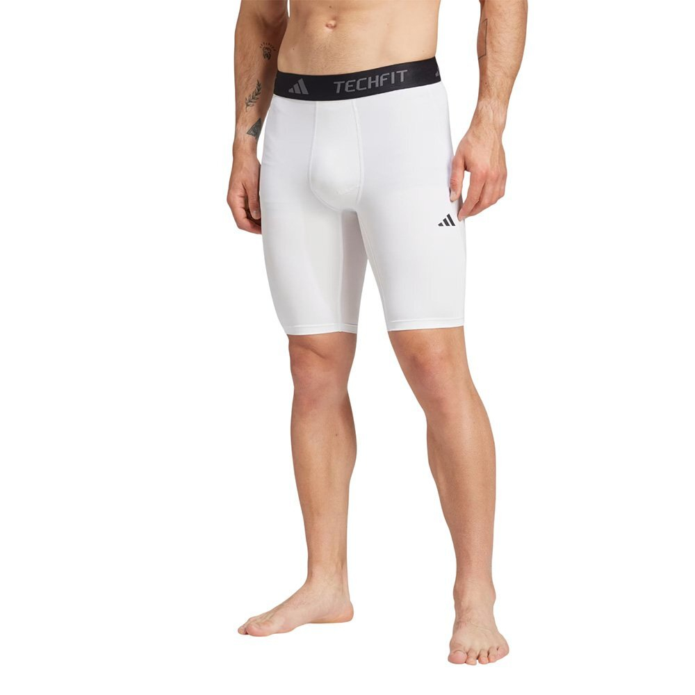 Штаны adidas Techfit Compression Training Shorts White