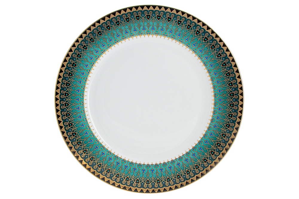 Обеденный сервиз 50 предметов на 12 персон Anna Lafarg Бухара зелёный