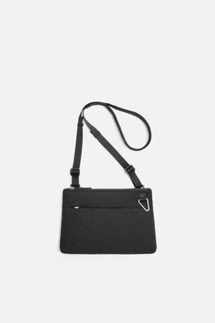 ZARA ТЕХНИЧЕСКАЯ СУМКА ЧЕРЕЗ ПЛЕЧО, ЧЕРНЫЙ