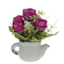 GAEM Цветочная композиция "Розы", L14 W14 H17 см, 4в.