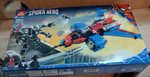Конструктор Lari Spider Man 11500 Реактивный самолет Человека-Паука против робота Венома 389 деталей