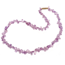 Бусы "Бабочка" аметист светлый
