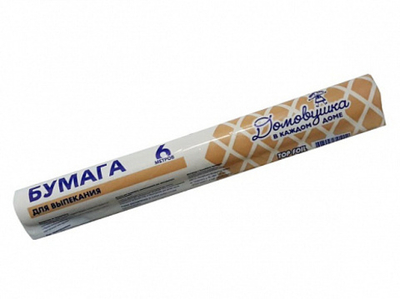 Бумага для выпечки п/п 280 мм*6 м ДОМОВУШКА