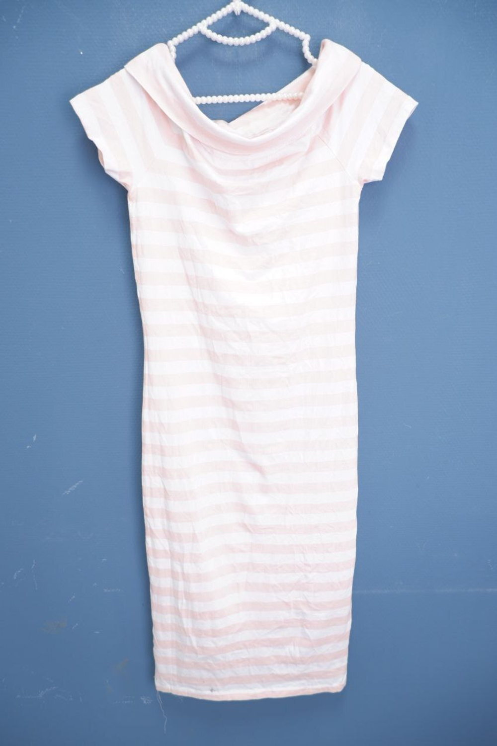 Платье Only розовое в полоску 46 размер