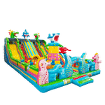 Коммерческий надувной батут «Морские животные», 17*9*8 м.