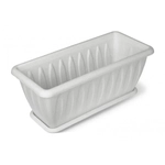 Ящик для растений Фелиция мрамор 40см с поддоном