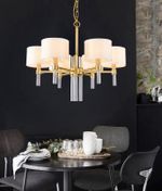 Люстра 8009P-6 gold