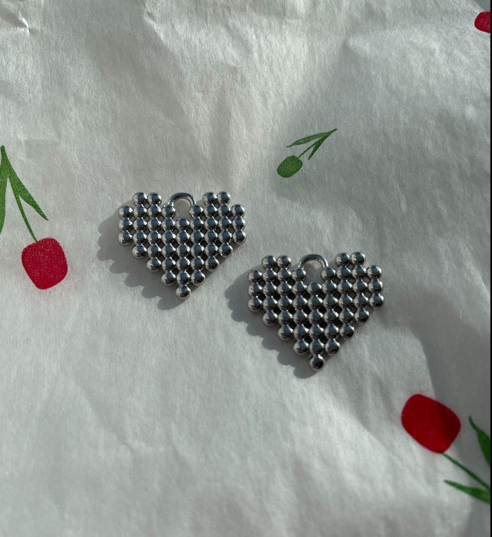 Кулон-подвеска Сердце, 18мм (уценка)