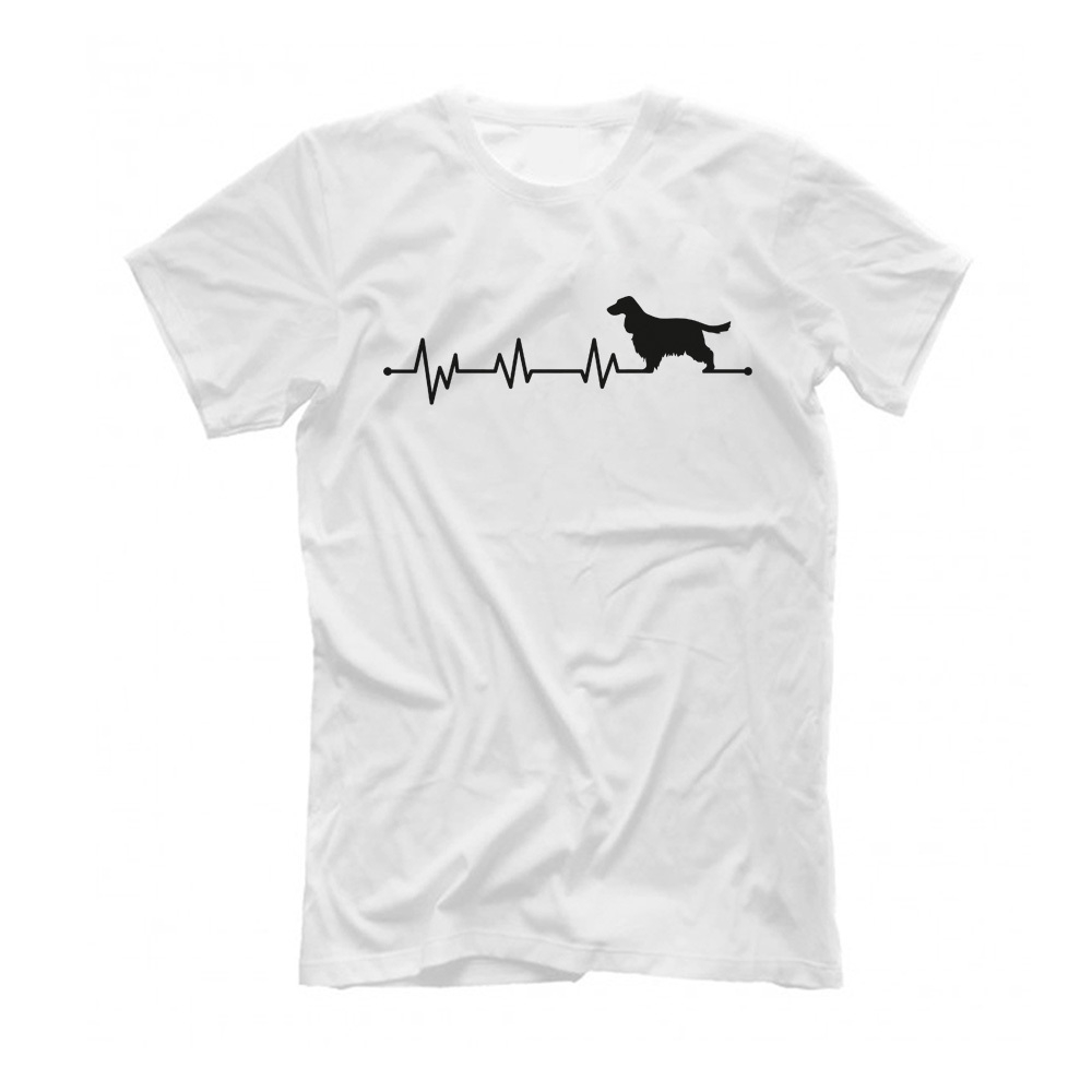 Футболка "Сердечный ритм - Спаниель"