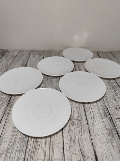 Блюдце стеклокерам 14смGD55 WHITE 719313