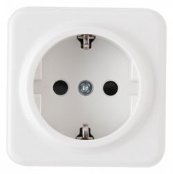 Розетка с заземлением и со шторкой Arte Milano am-310 310.40-1.white