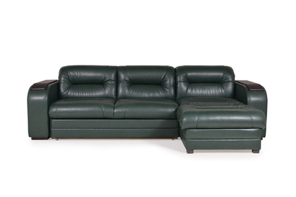 Диван угловой «Персей» с накладками МДФ