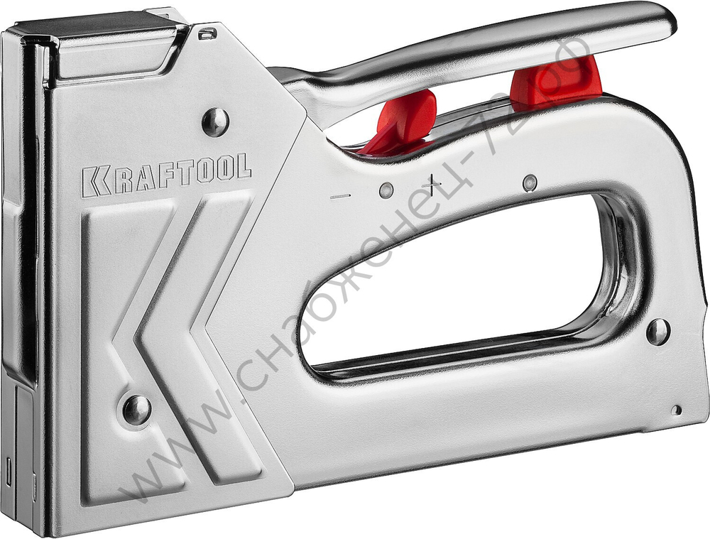 KRAFTOOL HARD-53 тип 53 (A/10/JT21) 23GA(6-16мм)/300/500, стальной рессорный степлер (3180)