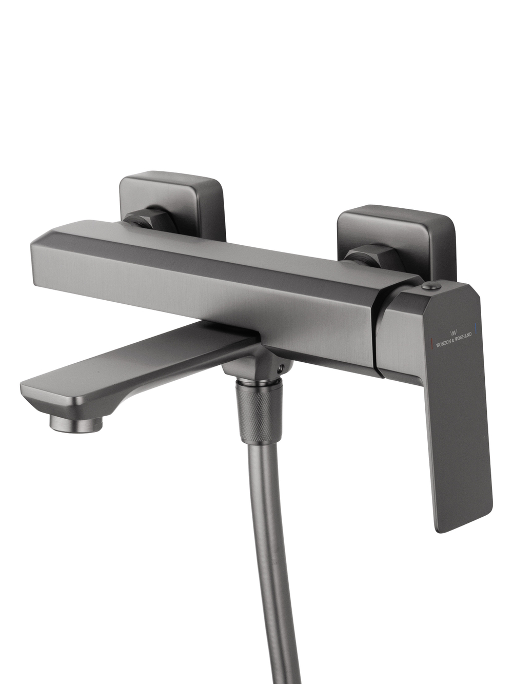 Смеситель для ванны с душем WONZON & WOGHAND DIAMOND, Темный графит (WW-88639011-BGM)