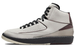 A Ma Maniére x Jordan Air Jordan 2 retro sp "sail and burgundy" snake pattern lightweight high-top retro basketball shoes for men and women the same style black wine red