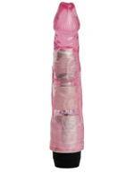Розовый вибратор-реалистик - 22,5 см.