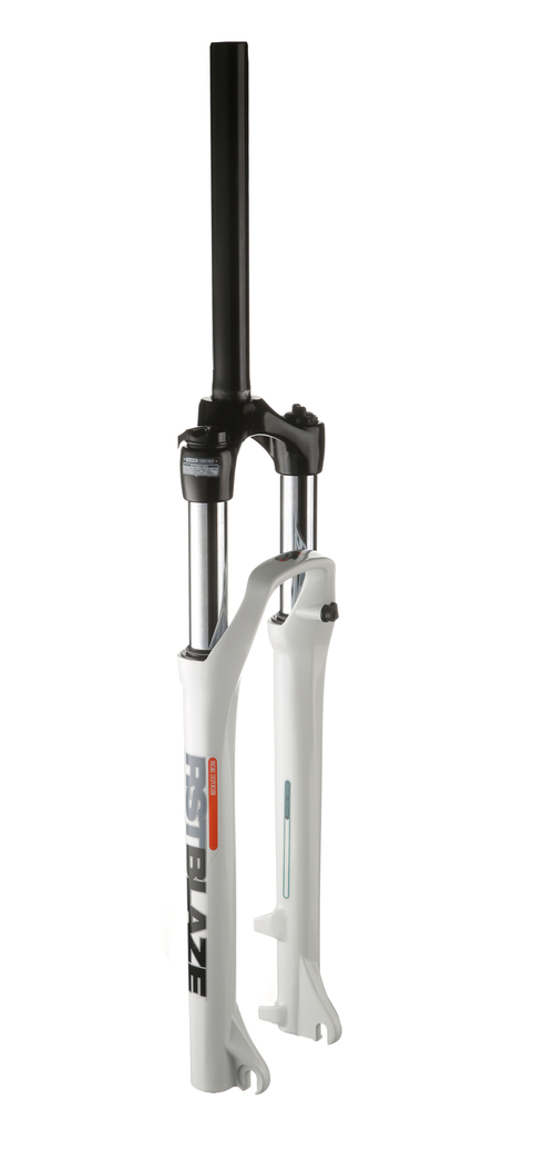 Вилка аморт. 1-0400 29"х28,6 пруж.-эласт. рег. мех. блок. 100мм D белая RST BLAZE ML