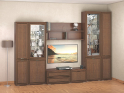 Гостиная Ливорно. Комплект 4, орех