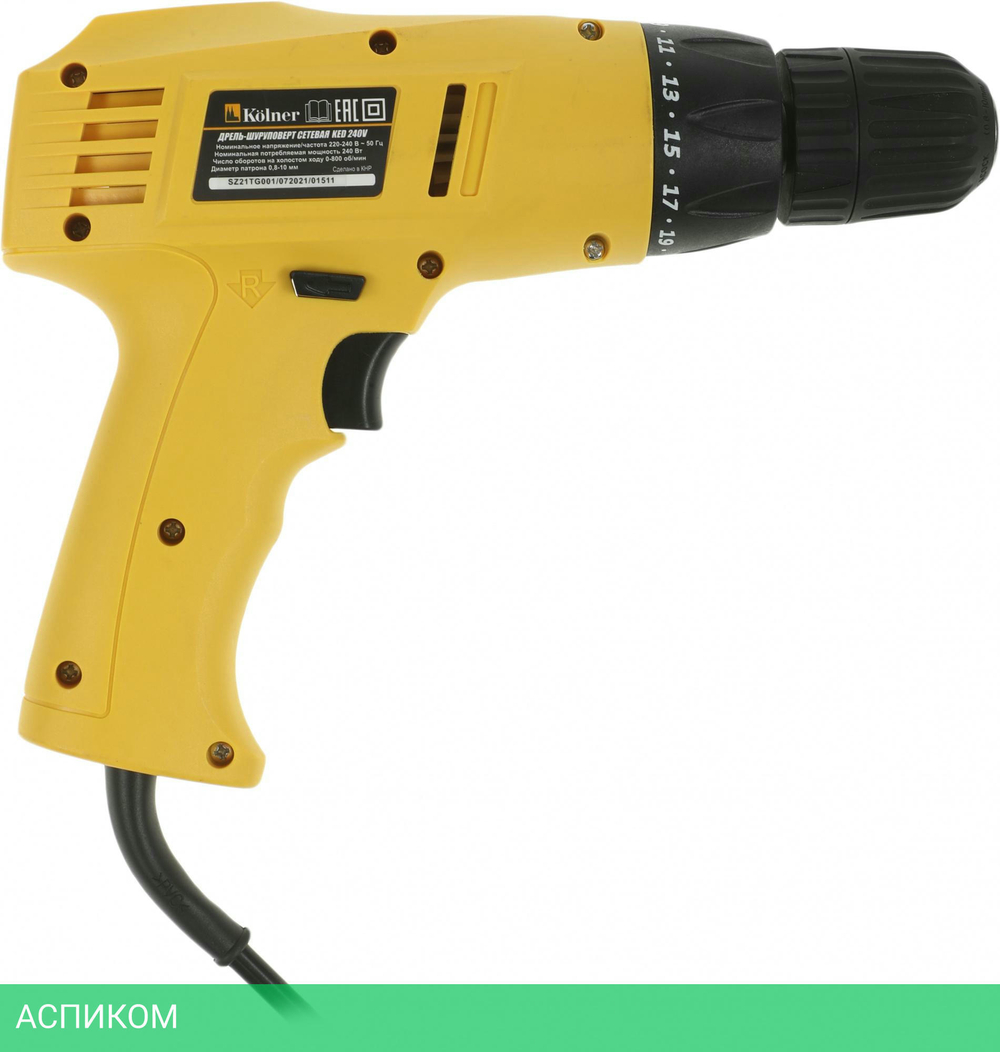 Дрель-шуруповерт Kolner KED 240V