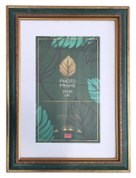Фоторамка пластик 21х30 см Каррара зеленый